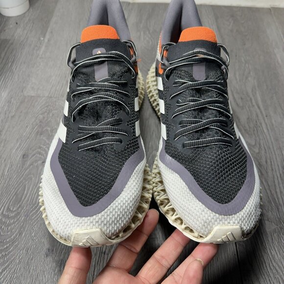Adidas Continental 4DFWD 2 Men\'s12  Running Shoe Dark Gray White Orange GX9250